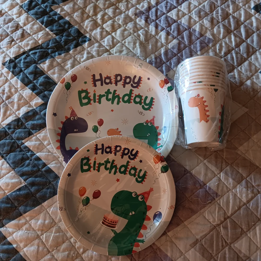 Dino Birthday Party Supplies Set